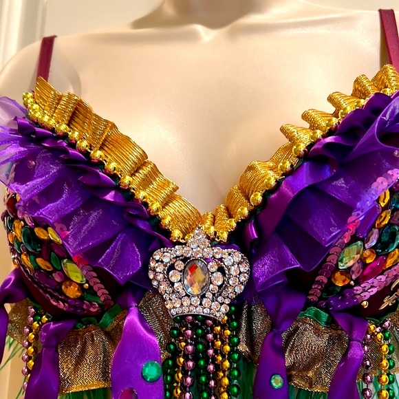 Mardi Gras Festival Bralette - Picture 2 of 12